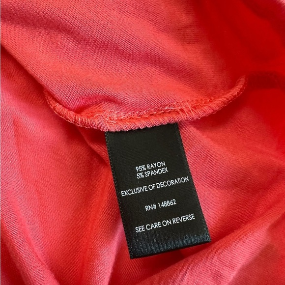 Torrid Coral Supersoft Elbow Sleeve Lace Shoulder Romper Size 2X 18/20 NWT - Picture 14 of 17